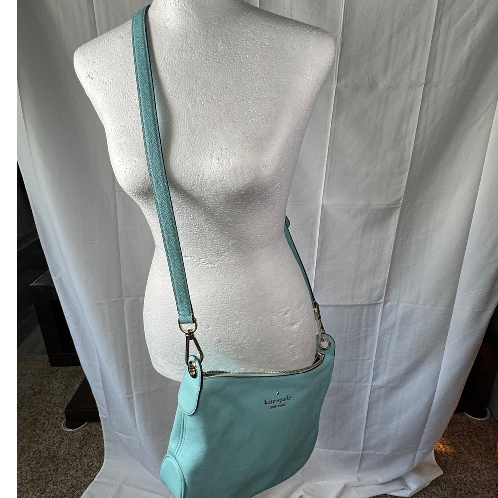 Kate Spade New York Leather Crossbody Bag Purse Handbag‎ Zip Top